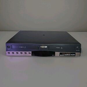 GoVideo Dual Deck VCR BDV5500 Hi-Fi Stereo VHS Player Recorder Working No Remote